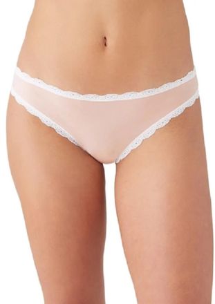 Wacoal Inspired Eyelet Bikini Bottom In Rose Smoke