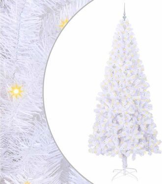 vidaXL &Aacute;rbol De Navidad Artificial Con 300 Led 240 Cm Pvc Y Acero Vidaxl