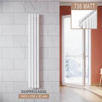 Sonni Sonni Radiatore Termosifoni Ad Acqua Calda In Acciaio Radiatore A Pannello Bilayer Design Bagno Soggiorno Radiatore Orizzontale Bianco 1600x236mm 736w