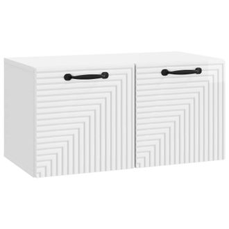 vidaXL Mueble Para Tv De Pared Brillante 59,5 X 31 X 30 Cm Vidaxl