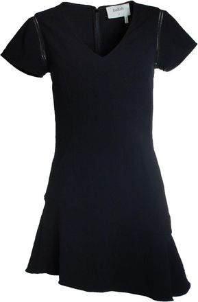 BA&SH Ba & sh, black dress with open woven sleeves