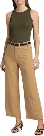 Rag & Bone Allison Linen Pants In Fawn