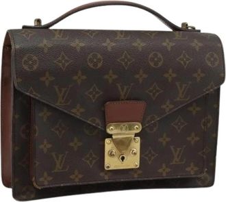 Louis Vuitton Tweedehands Canvas Louis Vuitton tassen - Dames - Vintage Handtas - Bruin - ONE Size - Vintage