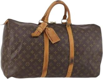 Louis Vuitton Pre-owned Weekend Bags, female, Brown, Size: ONE SIZE Pre-owned Weekend Bag