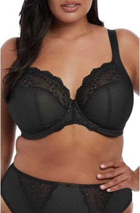 Elomi Charley Full Figure Underwire Convertible Plunge Bra in Black at Nordstrom, Size 34Gg