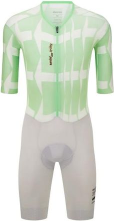 Santini Mads Pedersen Momentum Series S/S Aerosuit Veloeinteiler - Unisex | gr&uuml;n/grau