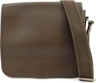 Louis Vuitton Andrei Messenger Taiga Leather Brown Leather Handbag (Pre-Owned)