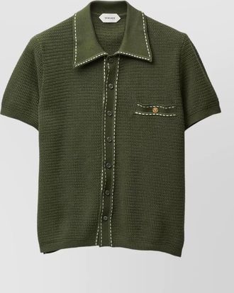 Versace cotton knit shirt
