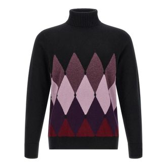 Ballantyne Diamond Turtleneck Jumper - Heren - Coltruien - Veelkleurig - 4XL - Kasjmier - Truien & Vesten