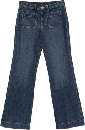7 For All Mankind Radar Wide-leg Jeans - Dames - Jeans - Blauw - Maat: W26 Denim