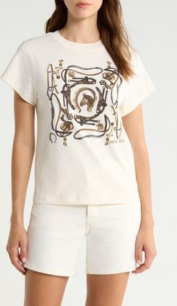 Farm Rio Equestrian Graphic T-Shirt in Off-White at Nordstrom, Size Xx-Small