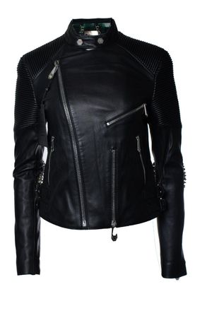 Philipp Plein Philipp Plein, leather biker jacket with studs