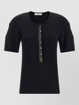 Christophe Lemaire fine-knit fitted henley top