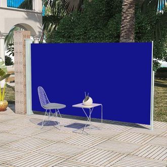 vidaXL Toldo Lateral De Jard&iacute;n O Terraza Azul 160x300 Cm Vidaxl