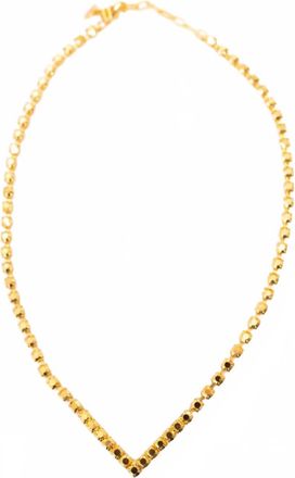 Elizabeth Cole Womens Reed Necklace In Gold