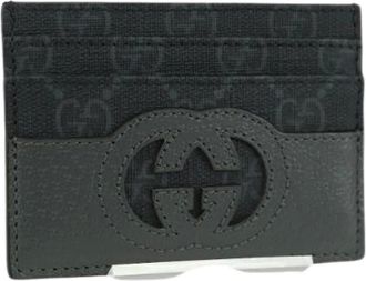 Gucci Pre-owned Wallets, female, Black, Size: ONE SIZE Pre-owned Card Case