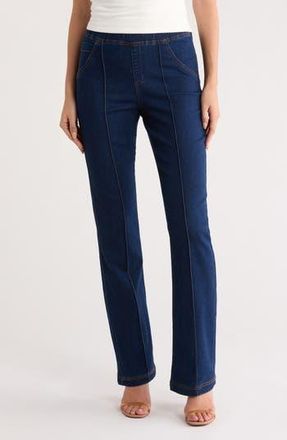 Hue Denim Bootcut Leggings in Dark Indigo at Nordstrom Rack, Size X-Large