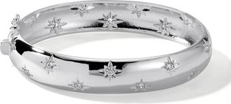 Miranda Frye Celeste Cubic Zirconia Cuff Bracelet in Silver at Nordstrom, Size X-Large