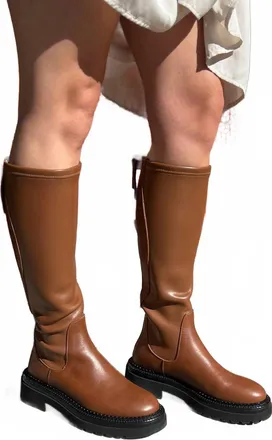 Homers Womens Siena Knee High Platform Boots In Crimea Sella