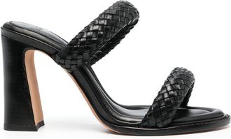 Alexandre Birman Alessia 90 leather sandals - women - Calf Leather/Calf Leather/Calf Leather - 37 - Black