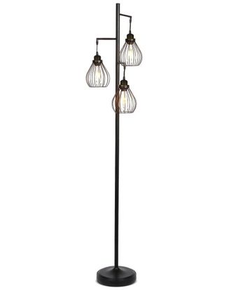 Brightech Brightech Black Steampunk Teardrop Led Floor Lamp