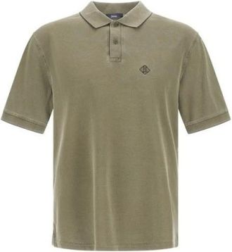 Herno Piqu&eacute; Katoenen Polo Shirt met Logo - Heren - Polos - Groen - XL - Katoen - Tops