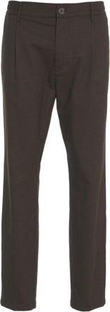 Cruna Pleated Chinos With Oblique Pockets