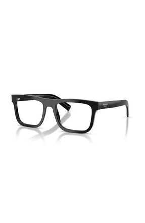 Prada 55mm Rectangle optical glasses in Black at Nordstrom