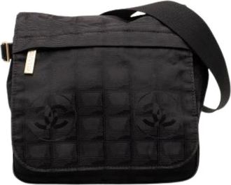 Chanel Borsa a tracolla Pre-owned in nylon - - Pre-owned - Donna - Nero - ONE SIZE