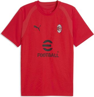 Puma Maglia da training aderente AC Milan da uomo, Accessori, Rosso, 3XL