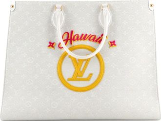 Louis Vuitton OnTheGo Limited Edition Cities Monogram Jacquard and Tuffetage Canvas GM tote bag - Beige