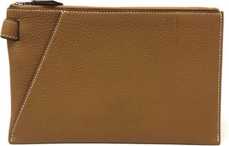 Herm&egrave;s Togo Leather Clutch Bag (Pre-Owned)