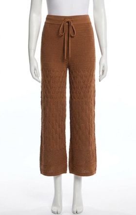 Z Supply Adia Crochet Pant In Teakwood