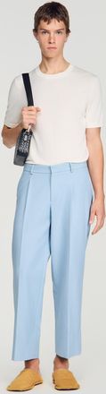 Sandro Wide-leg trousers with creases