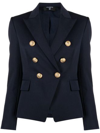 Balmain Blazer met dubbele rij knopen - Blauw