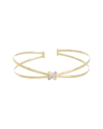 Meshmerise 18K Plated 0.05 Ct. Tw. Diamond Mesh Bangle