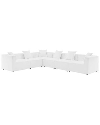 ModWay Saybrook Outdoor Patio Upholstered 6-Piece Sectional Sofa