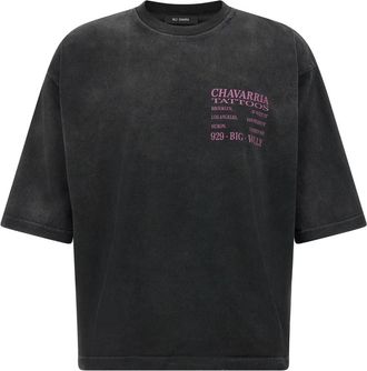 Willy Chavarria Buffalo Tee - Heren - T-shirts - Zwart - XS - Katoen - Tops