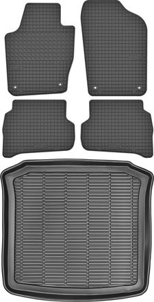 OEM Maletero Max-mat 911805 + Alfombrillas Motohobby 160202 - Seat Ibiza Iv St / Kombi De 2010-2017, Espacio Para Pies Av2 Delantero - Instalado