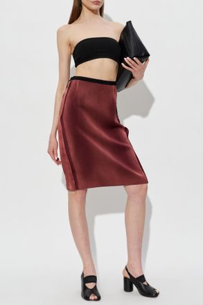 Maison Margiela Skirt With Pockets, Womens, Burgundy