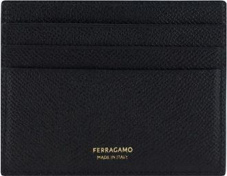 Ferragamo Mens Black Calf Leather Bos Taurus Wallet