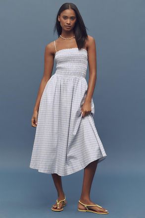 Reformation Kerrie Smocked Midi Dress