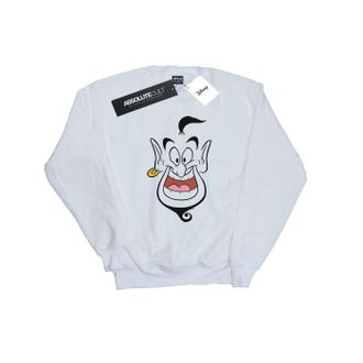 Disney Heren Aladdin Genie Gezicht Sweatshirt (Wit)