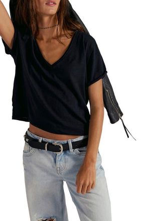 Free People Take Two T-Shirt in Black at Nordstrom, Size X-Large