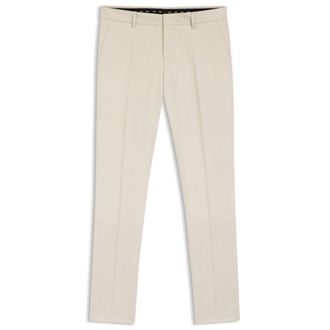 BOSS Slim-fit trousers in virgin-wool serge