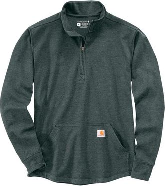 Carhartt Work in Progress Heavyweight Half Zip Thermal L/S T-Shirt Pullover für Herren | blau
