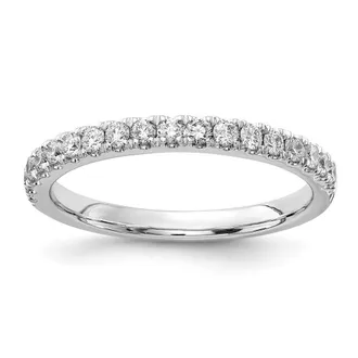 Diamond2Deal 14k Gold Lab Grown Diamond Wedding Band Ring 1/3Ct Clarity- VS Color- D-E