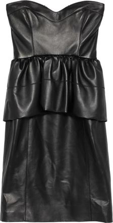 Fendi Strapless Peplum Midi Dress
