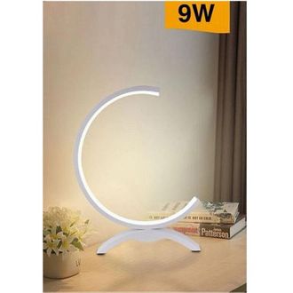 Trade Shop Trade Shop Traesio - Trade Shop - Lume Led 9w Lampada Tavolo Abat-jour Stilizzata Bianco Luce 3000k 6500k 4000k D30