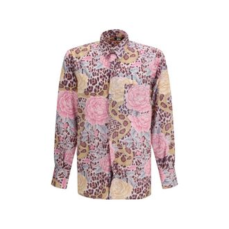 GCDS Polyester Pattern Mens Shirt